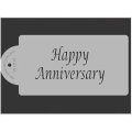 Mサイズ/ステンシルプレート　HAPPY ANNIVERSARY メッセージ