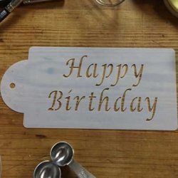 画像2: Mサイズ/ステンシルプレート　HAPPY BIRTHDAY メッセージ