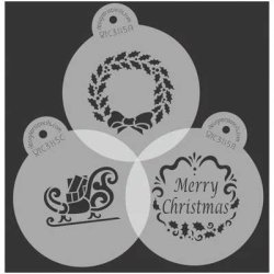 画像1: Mサイズ/ステンシルセット　ホリデーグリーティング　3種類