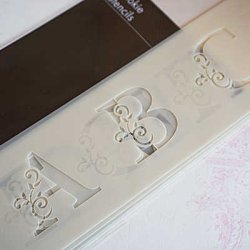 画像2: Lサイズ/ステンシルプレート  アルファベット／モノグラム　26文字