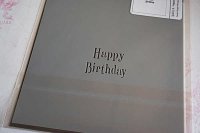 画像1: JULIA USHER／ステンシルプレート　ミニHappy Birthday／マカロン