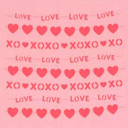 画像1: アメリカ製　ステンシルプレート　バレンタインズスワッグ