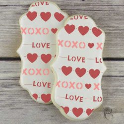 画像2: アメリカ製　ステンシルプレート　バレンタインズスワッグ