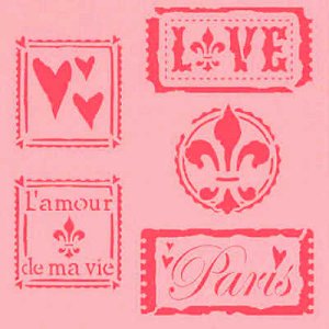 画像1: アメリカ製　ステンシルプレート  Tickets to Paris (1)