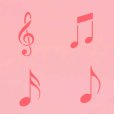画像1: アメリカ製　ステンシルプレート　音符　4種類 (1)
