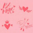 画像1: アメリカ製　ステンシルプレート　Be Mine (1)