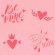画像1: アメリカ製　ステンシルプレート　Be Mine (1)
