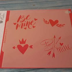 画像3: アメリカ製　ステンシルプレート　Be Mine