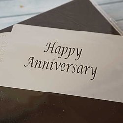 画像2: Mサイズ/ステンシルプレート　HAPPY ANNIVERSARY メッセージ