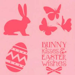 画像1: アメリカ製　ステンシルプレート 　イースター　４種類