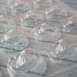 画像4: チョコレート型　咲いたバラ　12個取