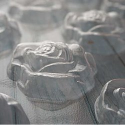 画像2: チョコレート型　咲いたバラ　12個取