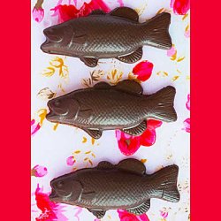 画像1: チョコレート型　魚　6個取