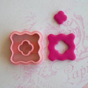 画像2: ポリマークレイカッター　スタンプクロス　25mm　アクセサリー作り (2)