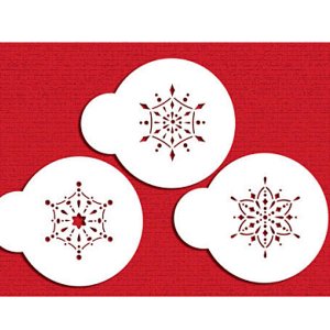 画像1: Sサイズ/ステンシルセット　雪の結晶（ジュエル）　３種類 (1)