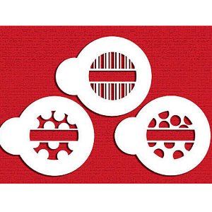 画像1: Sサイズ/ステンシルセット　ドット＆ストライプ　3種類 (1)