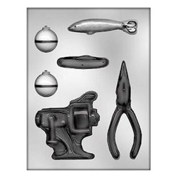 画像1: チョコレート型　釣り道具　5種類