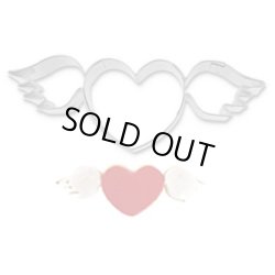 画像1: ドイツ/Stadter社（ステンレス）　クッキー型　羽付きハート