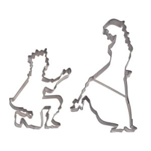 画像1: ドイツ/Stadter（ステンレス）　クッキー型セット　シンデレラ＆王子様 (1)