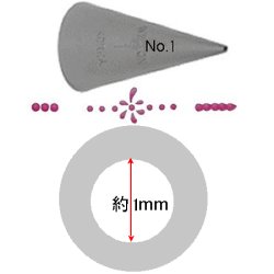 画像1: Wilton 口金（NO.1）　丸　口径1mm 