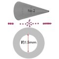 Wilton 口金（No.2）　丸　口径1.5mm　