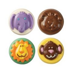 画像1: Wilton/クッキーサンドチョコレート型 動物たち　4種類