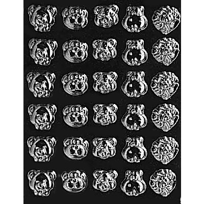 カバ ライオン サル 熊 トラ ミニチョコレート型