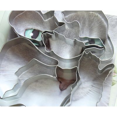 猫 キャット クッキー型 抜き型 ネズミ ねずみ 遊んでいる猫 クッキー作り