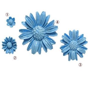 画像3: アメリカ製/シュガークラフトシリコン抜き型/デイジー　4種類 (3)