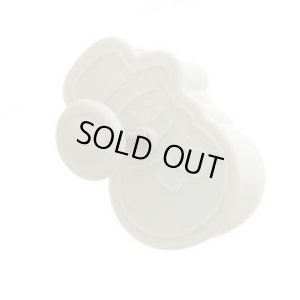 画像1: バネ式スタンプクッキー型　雪だるま（ホワイト） (1)