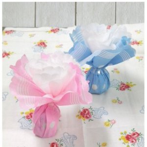 画像2: ラッピング/サークルナプキン クランベリー 6枚セット (2)