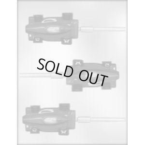 画像1: ロリポップチョコレート型　レースカー (1)