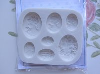 画像1: イギリス製/シュガークラフトシリコン抜き型/カメオ&ミニカメオ 7種類