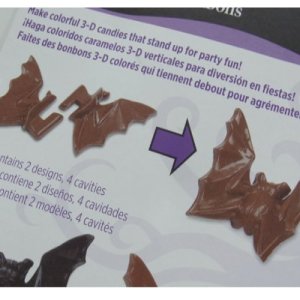 画像2: Wilton 3Dチョコレート型 コウモリ (2)