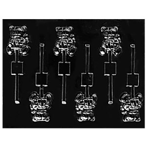 画像2: ロリポップチョコレート型　ギフトボックスを抱えたテディベア (2)