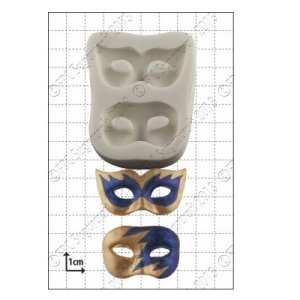 画像1: シュガークラフト用シリコン抜き型/仮装マスク　2種類 (1)