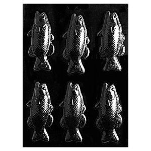 画像1: チョコレート型　魚　6個取 (1)