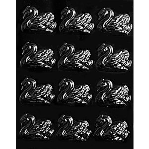 画像1: チョコレート型　スワン／白鳥　12個取 (1)