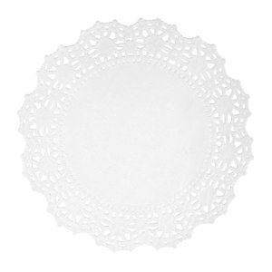 画像1: Wilton　ドイリー　レースペーパー　ホワイト　25.4cm 　10枚入 (1)