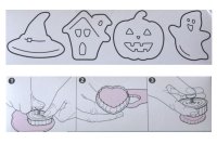 画像1: 在庫処分セール／Silikoｍart/バネ式クッキー型セット　ハロウィン