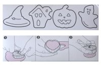 画像1: Silikoｍart/バネ式クッキー型セット　ハロウィン