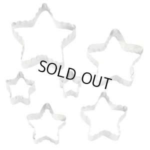 画像1: Wilton　ダブルサイド抜き型セット（ステンレス）　星　6個入 (1)