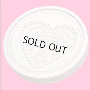 画像2: イギリス製/シュガークラフト/カップケーキトッパー抜き型　レースハート (2)