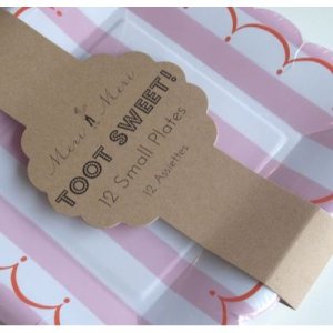 画像2: MeriMeri/ＰｉｎｋＰａｒｔｙシリーズ　ペーパープレート小　12枚入 (2)