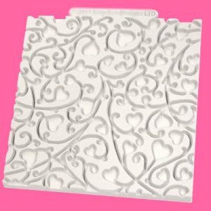 画像3: イギリス製/シュガークラフト/デザインマット ハートバイン (3)