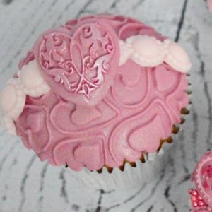 画像4: イギリス製/シュガークラフト/デザインマット ダブルハート (4)