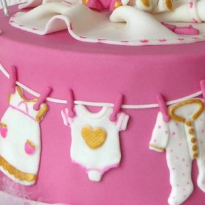 画像5: イギリス製/シュガークラフト/シリコン抜き型 ベビークローズウォッシングライン (5)