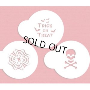 画像1: Sサイズ/ステンシルセット　TRICK　OR　TREAT 3種類 (1)