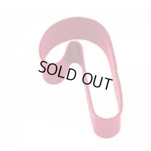 画像1: カラークッキー型　キャンディスティック/キャンディケーン　（レッド） (1)