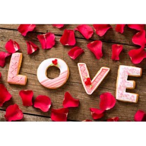 画像2: 在庫処分セール品/クッキー型セット LOVE文字&ハート 9種類 透明ケース入  (2)